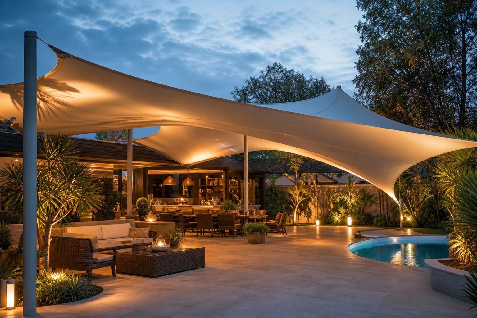 O fator uau da arquitetura têxtil em eventos e espaços especiais