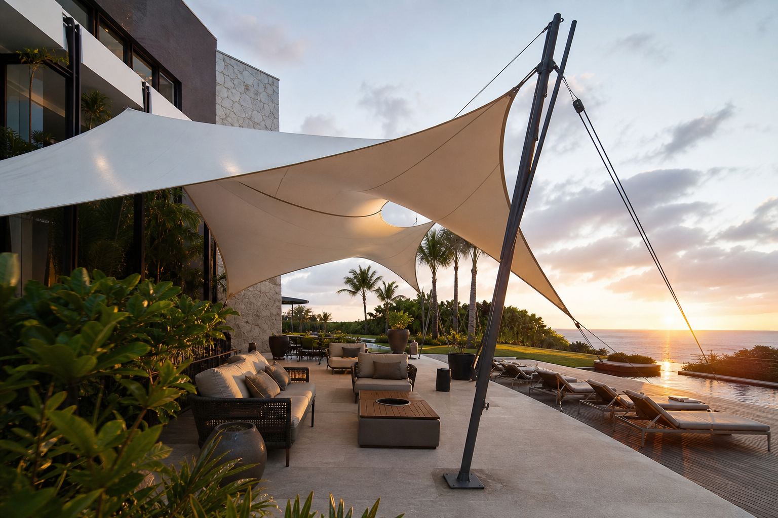 Arquitetura Têxtil: como tendas tensionadas elevam projetos de luxo